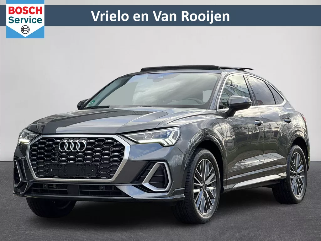 Audi Q3 Sportback 35 TFSI Automaat S Edition | 19" Lichtmetalen Velgen | Airco | Panorama-schuifdak |  Audi sound system | Navigatie| Audi virtual cockpit | Lederen Bekleding | S Line exterieur( Vestiging - Vianen Tel: 0347-371248 )